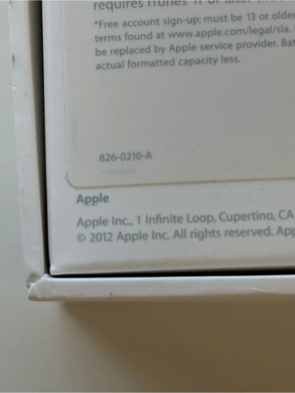 Original Apple iPad 4th Generation 16GB White A1458 MD513LL/A WiFi